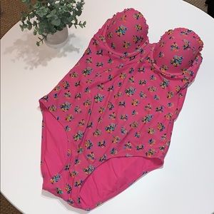 Floral One Piece Bathing Suit